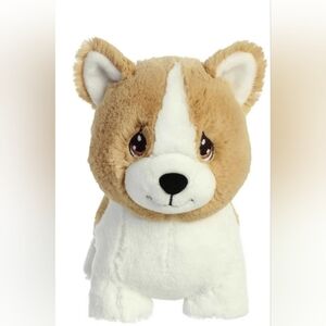 Precious Moments Tan and White Plush Corgi Puppy